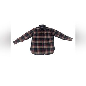 Vintage Pendleton Wool Lobo Flannel Plaid Button Down Long Sleeve Shirt - Sz L